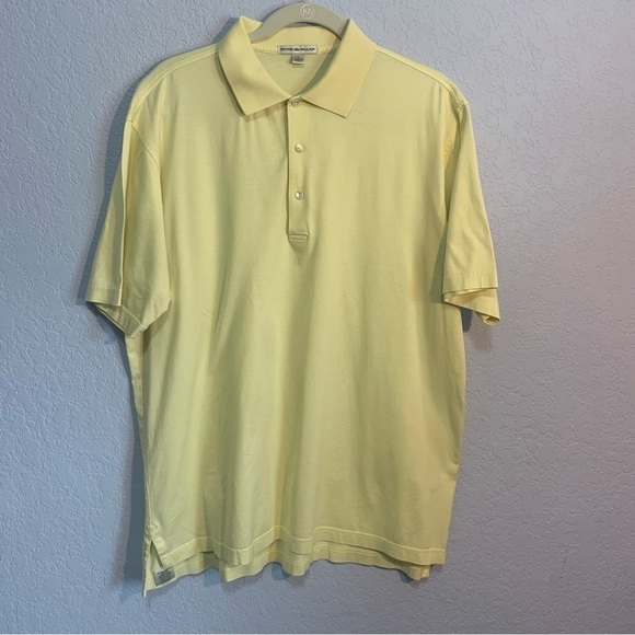 Peter Millar Short Sleeve Three Button Polo Cotton Golf Shirt - Picture 1 of 5